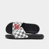 Nike Men's Victori One Slide Sandals From Finish Line In White/university Red/black