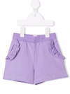 Wauw Capow By Bangbang Ruffle-trimmed Shorts In 紫色