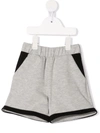 Wauw Capow By Bangbang Cotton Jersey Track Shorts In 灰色