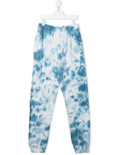 Molo Teen Tie Dye-print Track Trousers In 蓝色