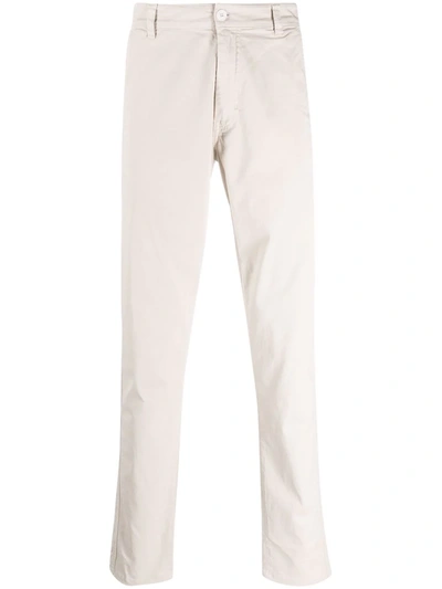 Aspesi Mid-rise Straight-leg Chinos In Neutrals