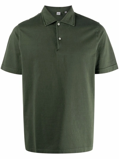 Aspesi Short-sleeve Cotton Polo Shirt In Green