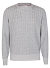 BRUNELLO CUCINELLI GREY CASHMERE JUMPER,M22 700600CW176