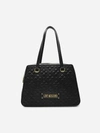 LOVE MOSCHINO QUILTED-EFFECT SHOULDER BAG WITH LOGO DETAIL,JC4131PP1DLA0 -000