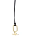 Capsule Eleven Cartouche Pendant Necklace In Gold
