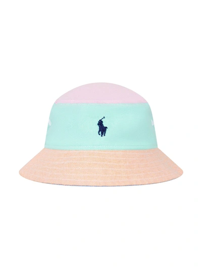 Ralph Lauren Babies' Block-colour Bucket Hat In Green