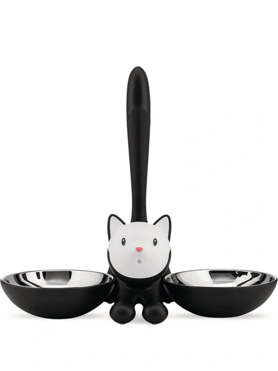 Alessi Tigrito Cat Bowl In Black