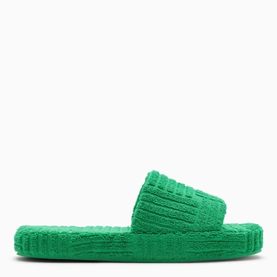 Bottega Veneta Green Sponge Resort Slippers