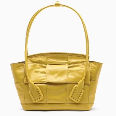 Bottega Veneta Yellow Smooth Leather Arco Medium Bag