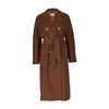 Max Mara 101801 Icon Wool And Cashmere Coat In Tabacco