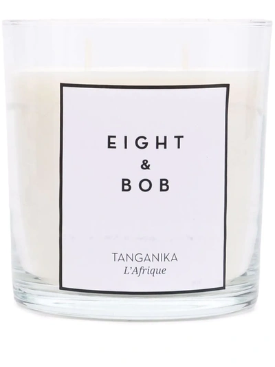 Eight & Bob Tanganika Wax Candle With Holder In White
