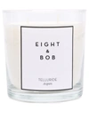 Eight & Bob Telluride Wax Candle And Holder In White