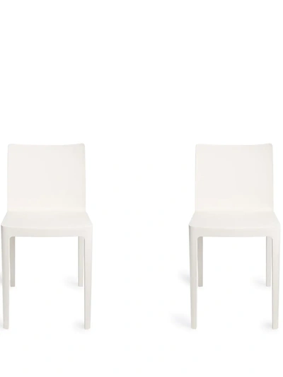 Hay Elementaire Set Of Two Chairs In White
