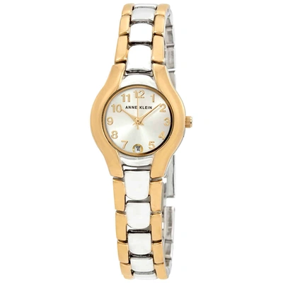 Anne Klein Silver Dial Two-tone Ladies Watch 10-6777svtt In Gold Tone,silver Tone,two Tone,yellow