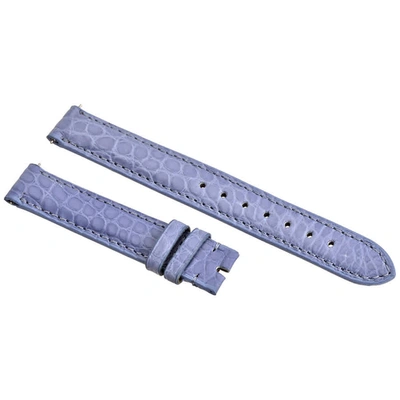 Hadley Roma 14mm Light Blue Alligator Leather Strap