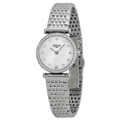 Pre-owned Longines La Grande Classique Mother Of Pearl Diamond Ladies Watch L4.241.0.80.6 In Mop / Mother Of Pearl