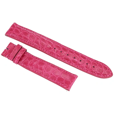 Hadley Roma Hot Pink 18 Mm Alligator Leather Strap