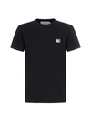 Maison Kitsuné Black Fox Head Patch Regular T-shirt In Black