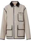 BURBERRY BURBERRY HORSEFERRY SINGLE-BREASTED JACKET