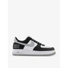 Nike Air Force 1 Lv8 Leather And Textile Mid-top Trainers In Black Silver White Pine