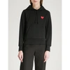 Comme Des Garçons Play Comme Des Garcons Play Black Mens Fit Heart Patch Hoodie In Black