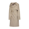 Balenciaga Asymmetric Cotton-gabardine Trench Coat In 9501