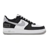 Nike Air Force 1 Lv8 Leather And Textile Mid-top Trainers In Black/flt Silver-whi
