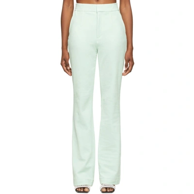 Alexander Wang Stacked Pant With 5 Pocket Details In Green
