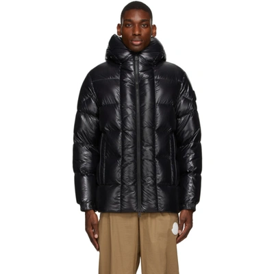 Moncler Dougnac Padded Hooded Down Coat In Black