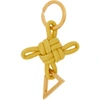 BOTTEGA VENETA YELLOW INTERTWINED KEYCHAIN