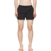 Bottega Veneta Black Taffeta Pinched Seam Swim Shorts