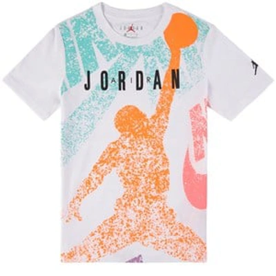 Air Jordan Kids'  White Jumpman Distress T-shirt