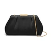 Demellier Mini Florence Leather Pouch Clutch In Black