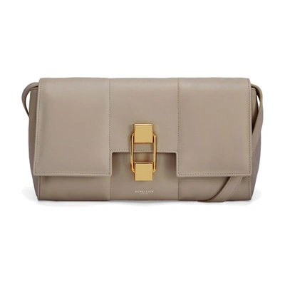 Demellier Midi Alexandria Bag In Deep Taupe