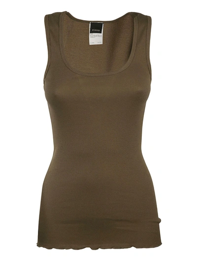 Pinko Vasco 7 Tank Top In Brown