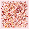 Jessie Zhao New York Silk Scarf Of Red Snake Garden In Silk