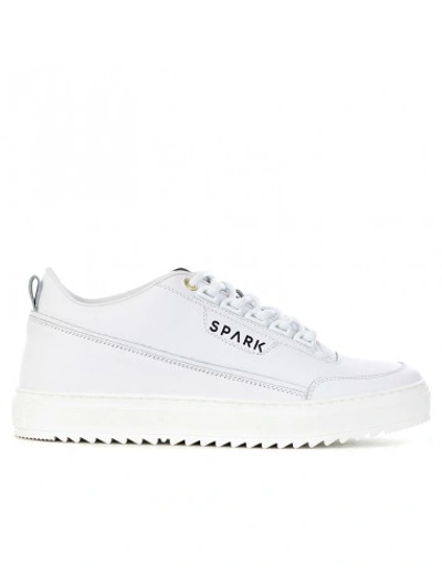 Spark Sneakers With Logo In White
