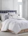 Charisma Riva 3-piece Printed Queen Comforter Set In White And Blush A