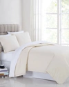 Charisma 3-piece 400-thread Count Percale Full/queen Duvet Set, Almond Milk In Almond Milk