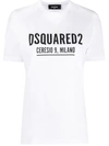 Dsquared2 Cotton Logo T-shirt In White