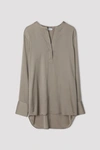 Filippa K Pull-on Silk Blouse In Taupe