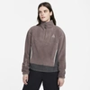 Nike Acg Therma-fit "wolf Tree" Women's 1/2-zip Top In Ironstone,dark Smoke Grey,moon Fossil,moon Fossil