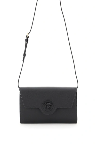 Versace La Medusa Clutch-wallet In Black