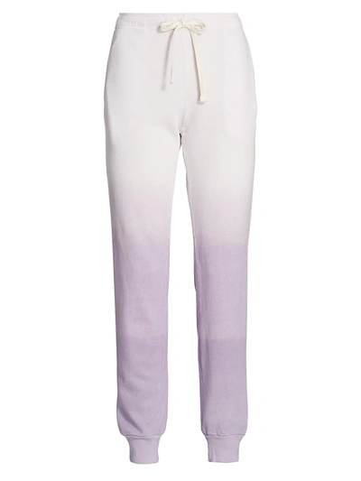 Monrow Ombré Girlfriend Joggers In Lavender