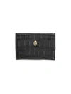 MCQ BY ALEXANDER MCQUEEN WOMEN'S CROCODILE-EMBOSSED LEATHER ENVELOPE CARD CASE,400014294544