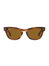 Ray Ban Rb2201 54mm Wayfarer Sunglasses In Striped Havana