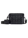 Mcm Berlin Visetos Coated Canvas Crossbody Bag In Black