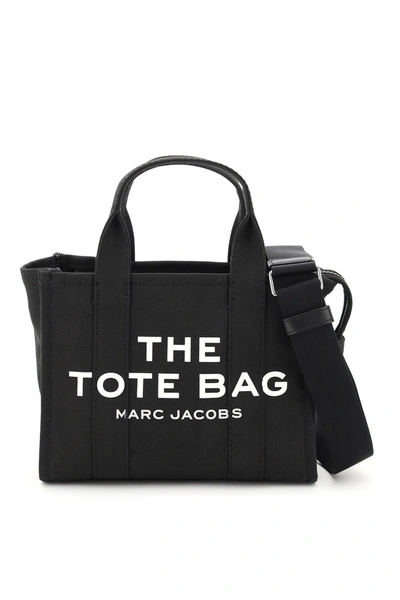 Marc Jacobs (the) Small Traveler Tote Aus Schwarzer Baumwolle In Black