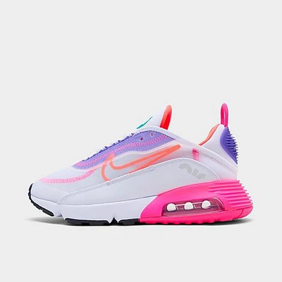 Nike Women's Air Max 2090 Casual Shoes Size 8.0 In White/hyper Orange/photon Dust