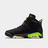 Nike Jordan Air Retro 6 Basketball Shoes In Black/electric Green